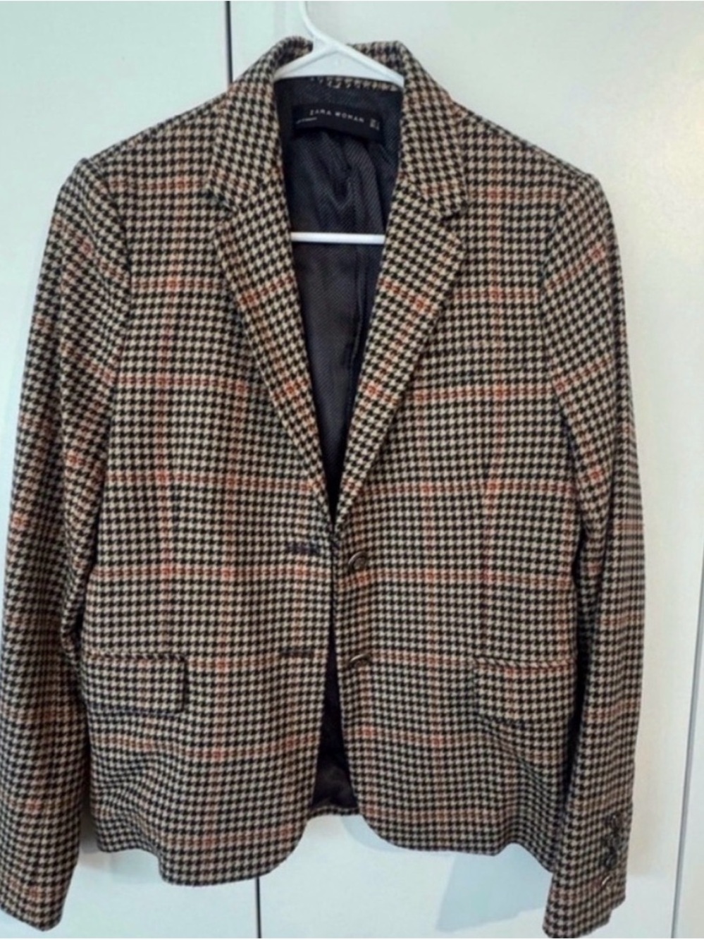 Zara women’s Houndstooth Blazer